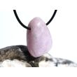 Kunzit rosa "Schimmer" Trommelstein gebohrt (Spodumen) - Rarität - ca. 3 cm x 2 cm x 1,2 cm