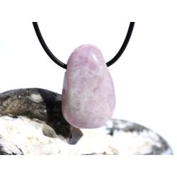 Kunzit rosa "Schimmer" Trommelstein gebohrt (Spodumen) - Rarität - ca. 3,2 cm x 2,1 cm x 1,3 cm
