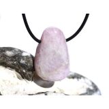 Kunzit rosa "Schimmer" Trommelstein gebohrt (Spodumen) - Rarität - ca. 3,2 cm x 2,1 cm x 1,3 cm