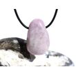Kunzit rosa "Schimmer" Trommelstein gebohrt (Spodumen) - Rarität - ca. 3,2 cm x 2,1 cm x 1,3 cm