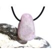 Kunzit rosa "Schimmer" Trommelstein gebohrt (Spodumen) - Rarität - ca. 3,2 cm x 2,1 cm x 1,3 cm