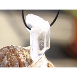 Bergkristall XXL Kristallstab / Kristallspitze natur mit Babyspitze, gebohrt - Sonderqualit�t - ca. 4,4 cm x 2,3 cm x 1,9 cm