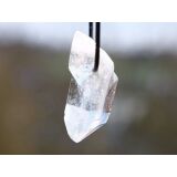 Bergkristall XXL Kristallstab / Kristallspitze natur mit Babyspitze, gebohrt - Sonderqualität - ca. 4,4 cm x 2,3 cm x 1,9 cm