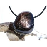 Hypersthen Trommelstein gebohrt - AA-Sonderqualität - ca. 2,9 cm x 2,3 cm x 1,4 cm