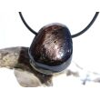 Hypersthen Trommelstein gebohrt - AA-Sonderqualität - ca. 2,9 cm x 2,3 cm x 1,4 cm