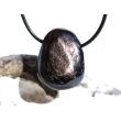 Hypersthen Trommelstein gebohrt - AA-Sonderqualität - ca. 2,9 cm x 2,3 cm x 1,4 cm