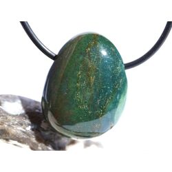 Heliotrop Trommelstein gebohrt - Sonderqualit�t - ca. 2,6 cm x 2,1 cm x 1,1 cm