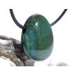 Heliotrop Trommelstein gebohrt - Sonderqualität - ca. 2,6 cm x 2,1 cm x 1,1 cm