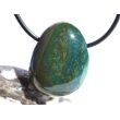 Heliotrop Trommelstein gebohrt - Sonderqualität - ca. 2,6 cm x 2,1 cm x 1,1 cm