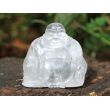 Bergkristall Buddha Figur / Aufsteller - ca. 6 cm x 6,3 cm x 4,5 cm - Sonderpreis wg. Makel -