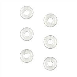 Bergkristalll Donut Edelstein 9-10 mm (3  mm stark)