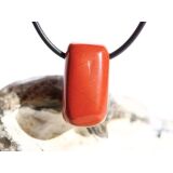 Jaspis rot Schmuckstein gebohrt - Sonderqualität - ca. 2,5 cm x 1,4 cm x 1,7 cm