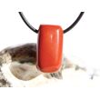 Jaspis rot Schmuckstein gebohrt - Sonderqualität - ca. 2,5 cm x 1,4 cm x 1,7 cm