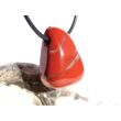 Jaspis rot Schmuckstein gebohrt - Sonderqualität - ca. 2,7 cm x 1,9 cm x 1,2 cm - Sonderpreis wg. Makel -