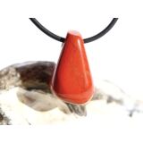 Jaspis rot Schmuckstein gebohrt - Sonderqualität - ca. 2,6 cm x 1,6 cm x 1,7 cm - Sonderpreis wg. Makel -