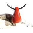 Jaspis rot Schmuckstein gebohrt - Sonderqualität - ca. 2,6 cm x 1,6 cm x 1,7 cm - Sonderpreis wg. Makel -