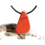 Jaspis rot Schmuckstein gebohrt - Sonderqualität - ca. 2,8 cm x 1,8 cm x 1,4 cm