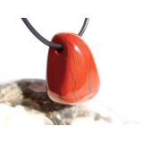 Jaspis rot Schmuckstein gebohrt - Sonderqualität - ca. 2,8 cm x 1,8 cm x 1,4 cm