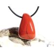 Jaspis rot Schmuckstein gebohrt - Sonderqualität - ca. 2,8 cm x 1,8 cm x 1,4 cm