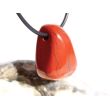 Jaspis rot Schmuckstein gebohrt - Sonderqualität - ca. 2,8 cm x 1,8 cm x 1,4 cm