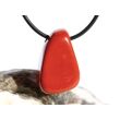 Jaspis rot Schmuckstein gebohrt - Sonderqualität - ca. 2,8 cm x 1,8 cm x 1,4 cm