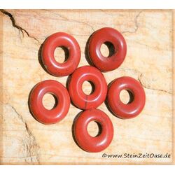 Jaspis rot Donut Edelstein 15 mm (3 - 4 mm stark)