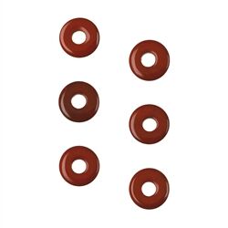 Jaspis rot Donut Edelstein 15 mm (3,5-4 mm stark)