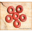 Jaspis rot Donut Edelstein 15 mm (3,5-4 mm stark)