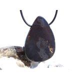 Hämatit natur (roter Glaskopf) XXL Schmuckstein gebohrt - Sonderqualität - Rarität - Handarbeit - ca. 4,3 cm x 3 cm x 1,4 cm