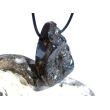 Hämatit natur (roter Glaskopf) XXL Schmuckstein gebohrt - Sonderqualität - Rarität - Handarbeit - ca. 4,3 cm x 3 cm x 1,4 cm