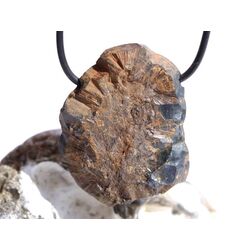 Hmatit natur (roter Glaskopf) XXL Rohstein gebohrt - Sonderqualitt - Raritt - ca. 4,3 cm x 3,4 cm x 1,6 cm (GKS)