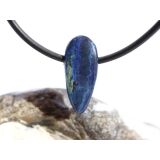 Azurit-Malachit natur Schmuckstein / Scheibenstein gebohrt - Handarbeit - Rarität - Sonderqualität - ca. 2 cm x 0,8 cm x 0,6 cm