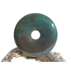 Heliotrop Donut Edelstein 30 mm (5,7 mm stark) - Sonderqualit�t -