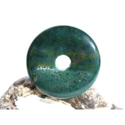 Heliotrop Donut Edelstein 30 mm (5,3 mm stark) - Sonderqualit�t -