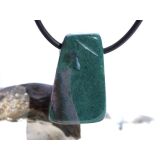 Heliotrop Schmuckstein Cabochon gebohrt - ca. 2,7 cm x 1,8 cm x 1,3 cm
