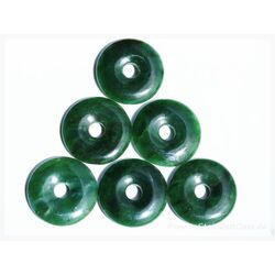 Nephrit-Jade Donut Edelstein 40 mm (8 mm stark) - Sonderqualitt -