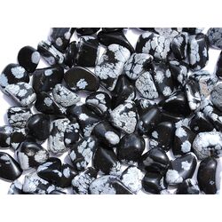 Schneeflockenobsidian Trommelsteine mini (S) - Sonderqualitt - ca. 1 - 2,5 cm / ca. 50 g