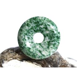 Prasem Afrkanische Jade Donut 25 mm (5,3 mm stark)