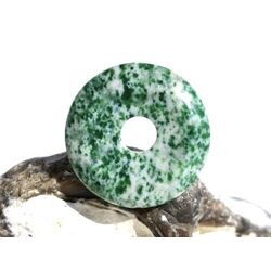 Prasem Afrkanische Jade Donut 25 mm (5,3 mm stark)