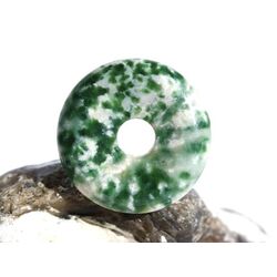 Prasem Afrkanische Jade Donut 25 mm (5,2 mm stark)