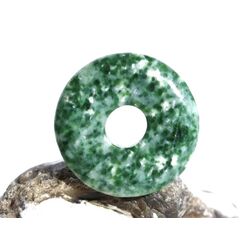 Prasem Afrkanische Jade Donut 30 mm (5 mm stark)