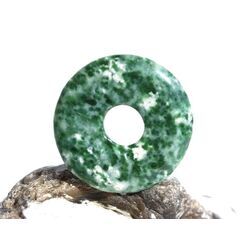 Prasem Afrkanische Jade Donut 30 mm (5 mm stark)