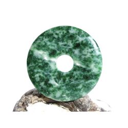 Prasem Afrkanische Jade Donut 40 mm (5,5 mm stark)