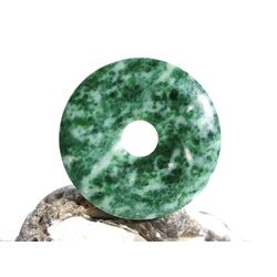 Prasem Afrkanische Jade Donut 40 mm (5,5 mm stark)