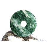 Prasem "Afrikanische Jade" Donut 40 mm (5,2 mm...