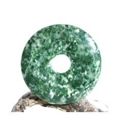 Prasem Afrkanische Jade Donut 43 mm (6,3 mm stark)