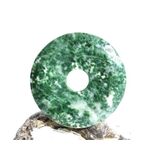 Prasem Afrkanische Jade Donut 43 mm (6,3 mm stark)