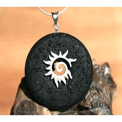 Donuthalter Flammen-Spirale 925iger Silber, matt f�r 30 - 40 mm Donuts