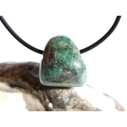 Smaragd Trommelstein gebohrt (Beryll) - Rarit�t - ca. 1,9 cm x 1,7 cm x 1,5 cm - Sonderpreis wg. Makel -