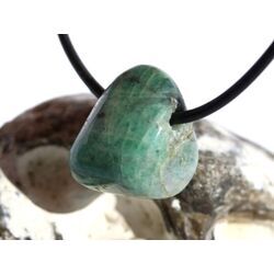 Smaragd Trommelstein gebohrt (Beryll) - Rarit�t - ca. 1,9 cm x 1,7 cm x 1,5 cm - Sonderpreis wg. Makel -